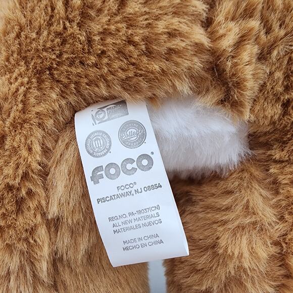 FOCO UNC Tar Heels Reindeer Plush 12" Blue Plaid Feet Brown Fur Stuffed Toy - Picture 9 of 10